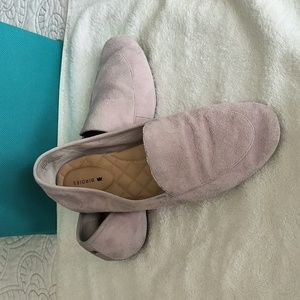 Birdies Vesper Lavender Suede flats shoe. Size 8